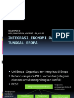 Presentasi INTEGRASI EKONOMI DAN PASAR TUNGGAL EROPA