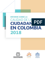 Informe Sobre Calidad de Ciudadania en Colombia 2018