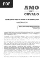 Arterite-Viral-Equina-III-Ciclo-de-Medicina-Equina-2010-10-27