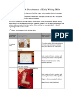 Table 4: Development of Early Writing Skills