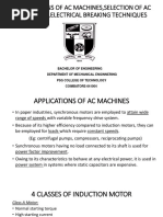 Applications of Ac Machines