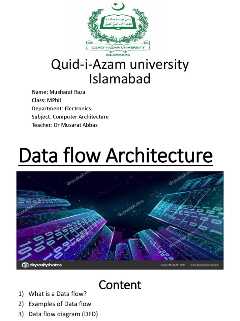 Data Flow Architecture in Computing | PDF