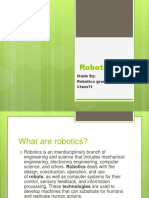 Robotics: Made By: Robotics Group Class7t
