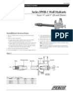 Series FPHB-1 Wall Hydrants Installation Instructions