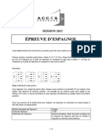 Acces Espagnol 2013 PDF