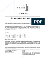 Acces Espagnol 2012 PDF