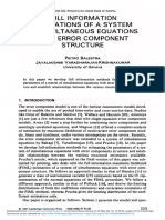 Full Information Estimations of A System of Simultaneous Equations With Error Component Structure