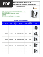 Shandong Land Fitness Tech Co.,Ltd: LD-1000 Series Quotation