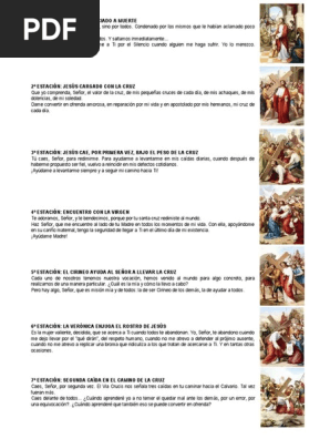 14 Estaciones 7 Palabras Via Crucis Cristo Titulo Jesus 14 estaciones 7 palabras via crucis