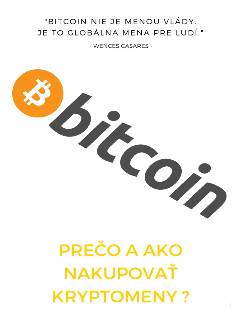 Preco A Ako Nakupovat Kryptomeny PDF | PDF