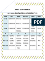 Horario Sexto