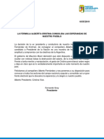 El PJ Bonaerense Respaldó La Fórmula de Alberto Fernández y Cristina Kirchner