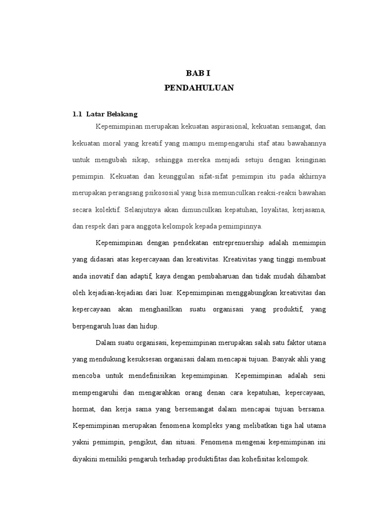 Bab I Pendahuluan 1 1 Latar Belakang