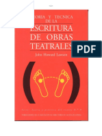 Teoría y Técnica de La Escritura de Obras Teatrales (Johm Howard Lawson) PDF