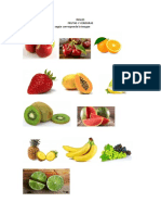 INGLES Frutas y Verduras