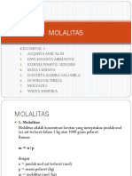 Molalitas M