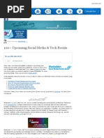 100+ Upcoming Social Media & Tech Events