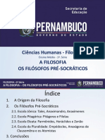 A filosofia - Os filósofos Pré-socráticos.ppt