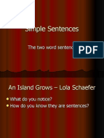 Simple Sentences