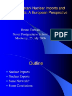Pakistani Nuclear Imports and Exports, A European Perspective, Bruno Tertrais, Naval Postgraduate School, Monterey, 25 July 2006
