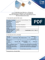 Guía de Actividades y Rúbrica de Evaluación - Pre Tarea - Reconocimiento Del Curso