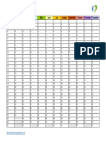 Blank Calendar Landscape 1 Page PDF