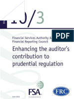 Auditors and Prudential Regulation