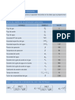 Ejercicio de Diseño Separador Trifasico Horizontal