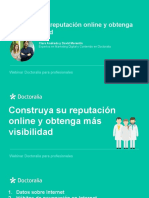 Construya Su Reputación Online y Obtenga Más Visibilidad: Webinar Doctoralia para Profesionales