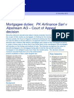 Mortgagee Duties PK Airfinance Sarl V Alpstream AG Court of Appeal Decision 6030670