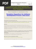 Software Configuration Management Plan Template