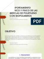 Comportamiento Quimico y Fisico de Las Mezclas de Polietileno Con Biopolimeros