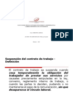 Suspensión y extinción del contrato de trabajo