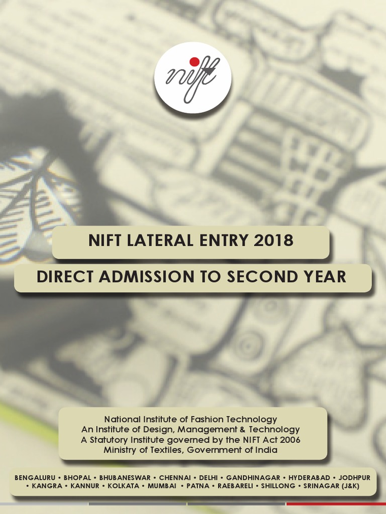 Nift Lateral Entry 2018 Direct Admission To Second Year | PDF ...
