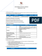 N° Código Prestación Dependencia Ret. Econ. S/ Cantidad: Experiencia