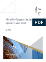 MiFID II and Transparency & Best X Requirements