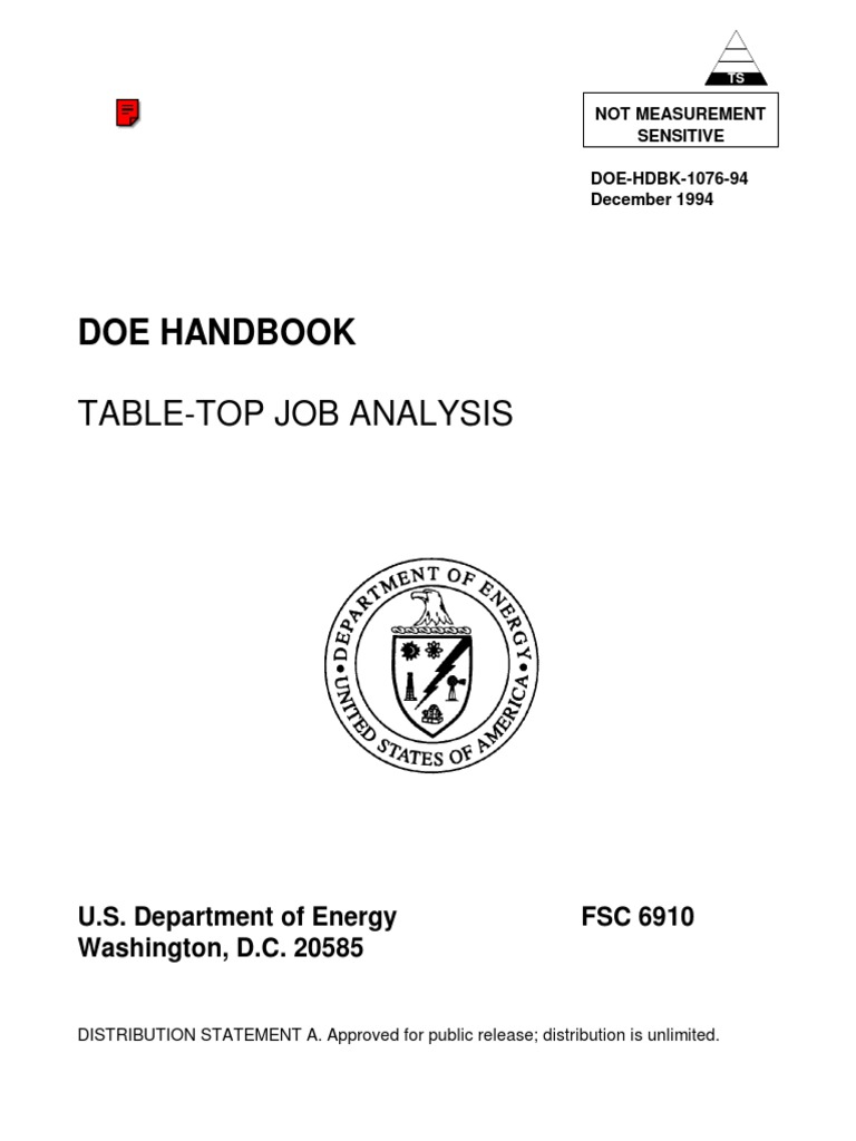 Job Analysis Guide PDF PDF United States Department Of Energy Expert