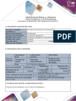 Guía para El Desarrollo Del Componente Práctico - Formatos de Práctica