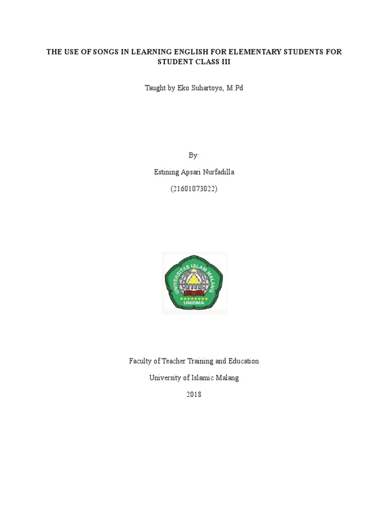 Songs for Young English Learners | PDF | Learning | Teachers