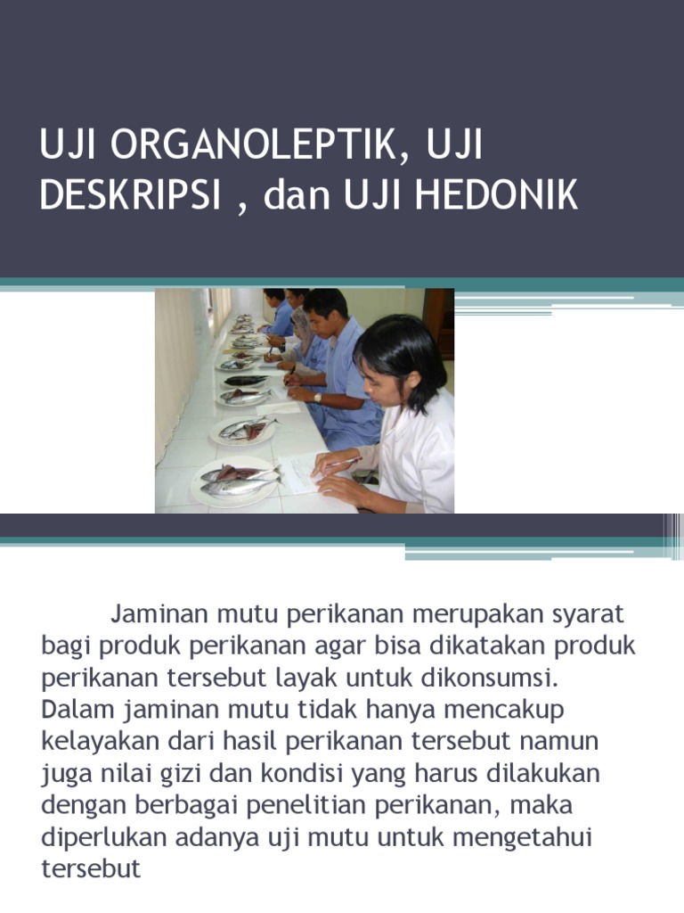 Uji Organoleptik | PDF