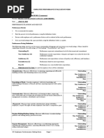 Erformance Actors: SP Employee Performance Rating Form