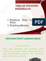 Komunikasi Tentang Pekerjaan