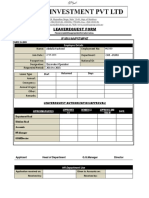 Leave Request Form
