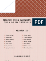 Manajemen Kinerja Dan Evaluasi Kinerja Bagi SDM Pemerintahan