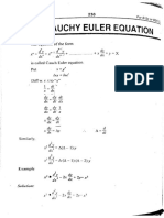 The Cauchy Euler Equation