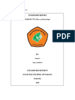 Internship Report PADANG TV (Place of Internship) : Appendix 1. Sample of Cover