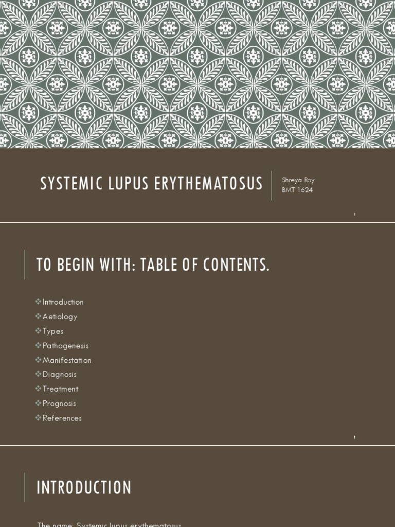 Systemic Lupus Erythematosus | PDF | Systemic Lupus Erythematosus ...
