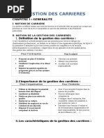 Gestion Des Carrieres