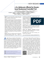 Web Intervention For Adolescents Affected by Disaster: Population-Based Randomized Controlled Trial