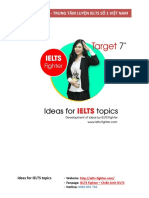 IDEAS FOR TOPICS- IELTS WRITNG TASK 2 - bản chuẩn PDF